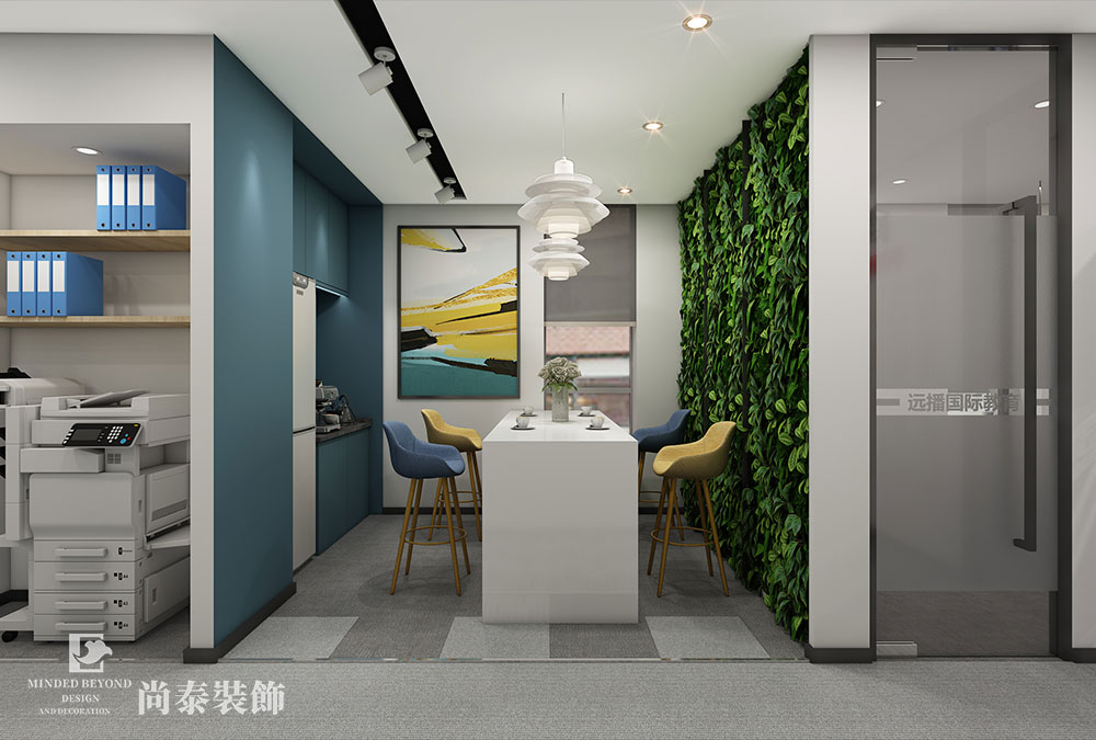 深圳福田中心區(qū)培訓機構辦公室裝修效果圖