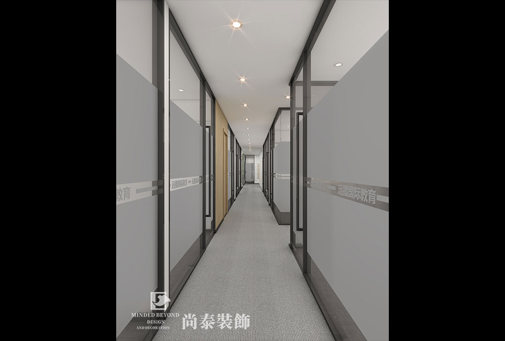 深圳福田中心區(qū)培訓機構辦公室裝修效果圖