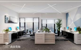 科技感辦公室設(shè)計，尚泰裝飾打造未來感企業(yè)空間